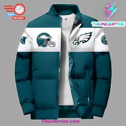 Philadelphia Eagles 2024 Premium Limited 3D Bomber Down Jacket