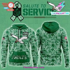 Philadelphia Eagles Nike Kenlly Green Arctic Camo 2024 Salute to Service Club Fleece Pullover Hoodie