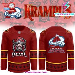 Colorado Avalanche x 2024 NHL Christmas Devil Krampus Holiday Premium Limited Jersey