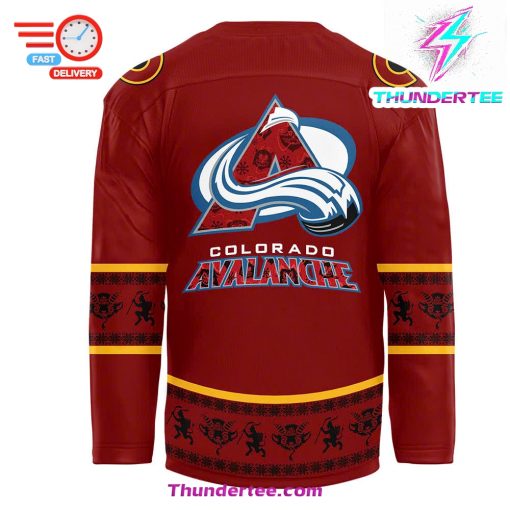 Colorado Avalanche x 2024 NHL Christmas Devil Krampus Holiday Premium Limited Jersey