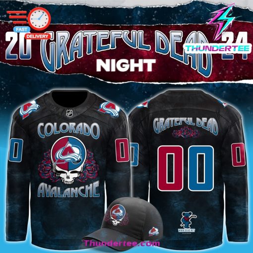 Colorado Avalanche x Grateful Dead Night 2024 Custom Jersey