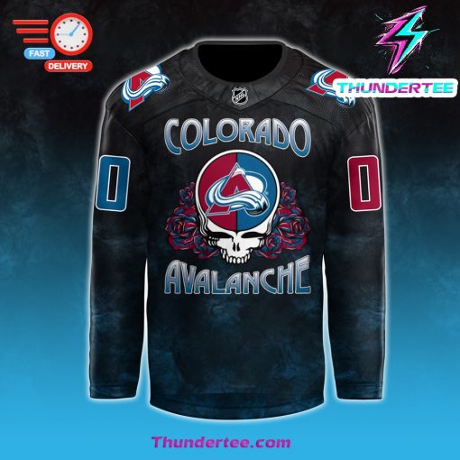 Colorado Avalanche x Grateful Dead Night 2024 Custom Jersey