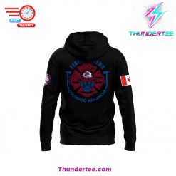 Mens Colorado Avalanche 2025 Firefighter Appreciation Night Premium Limited Pullover Hoodie 5