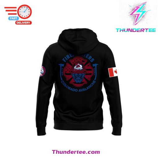 Men’s Colorado Avalanche 2025 Firefighter Appreciation Night Premium Limited Pullover Hoodie