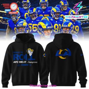 Mens Nike Los Angeles Rams 2024 NFC East Division Champions Locker Room Trophy Collection Hoodie 1