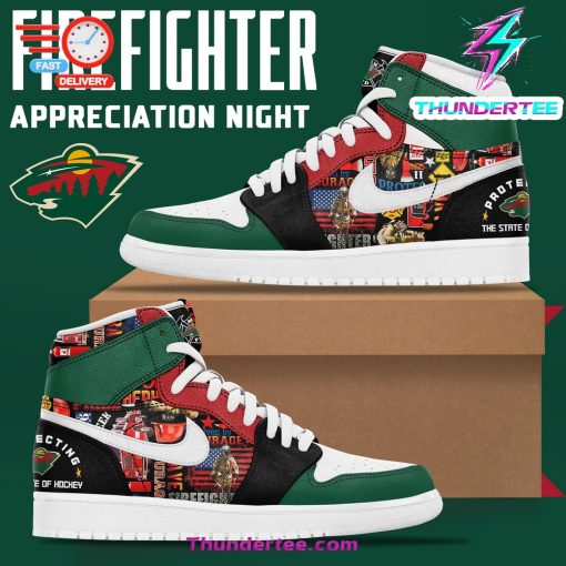 Minnesota Wild x 2024 Firefighter Appreciation Night Premium Limited Shoes