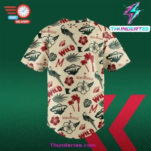 Minnesota Wild x Margaritaville Night Premium Limited Baseball Jersey