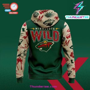 Minnesota Wild x Margaritaville Night Premium Limited Pullover Zip Hoodie