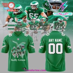 Philadelphia Eagles NFL 2024 Nike Limited Throwback Kelly Green Custom Jersey